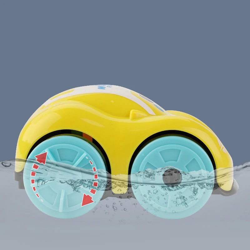 Clockwork Bath Toy Car – Floating ABS Amphibious Vehicle for Kids