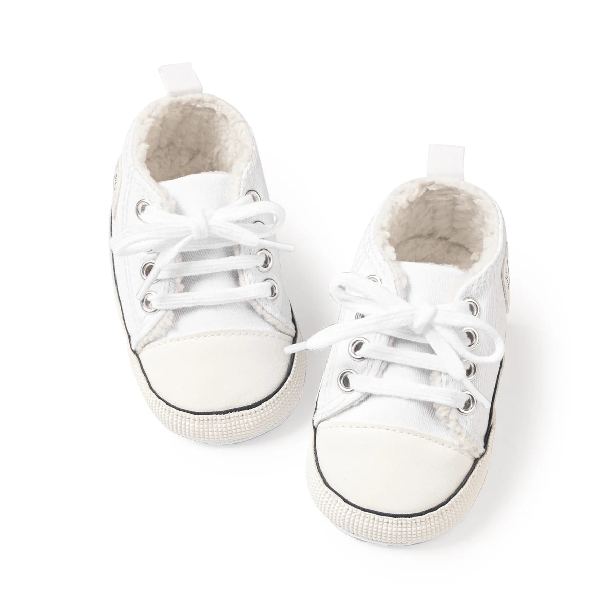 KIDSUN Newborn Multi-Coloured Canvas Baby Shoes – Soft Soled Casual First Toddler Shoes for Boys & Girls