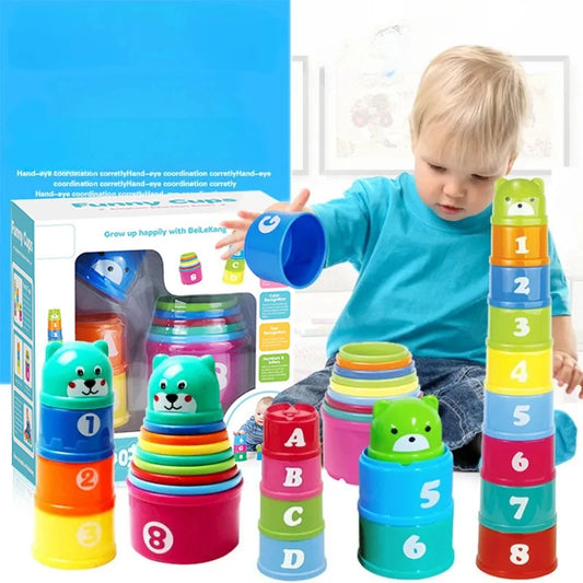 Kid Brain Response Battle Fold Cup – Hand Speed Competition and Early Education Stack Game