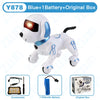ZWN RC Robot Stunt Dog Toy with Voice Command, Programmable Touch-Sense, and Music, Electronic Robot Dog Gift for Children