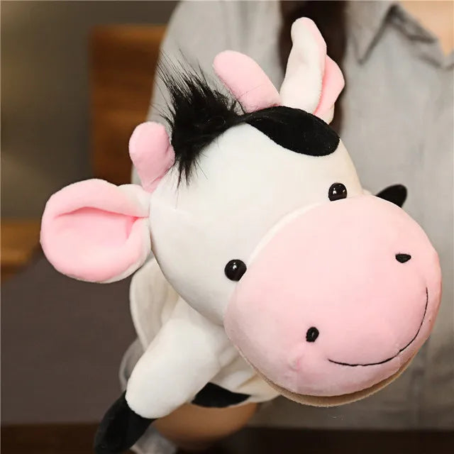 Soft Plush Horse Hand and Finger Puppet, Cartoon Toy for Kids Party Decoration