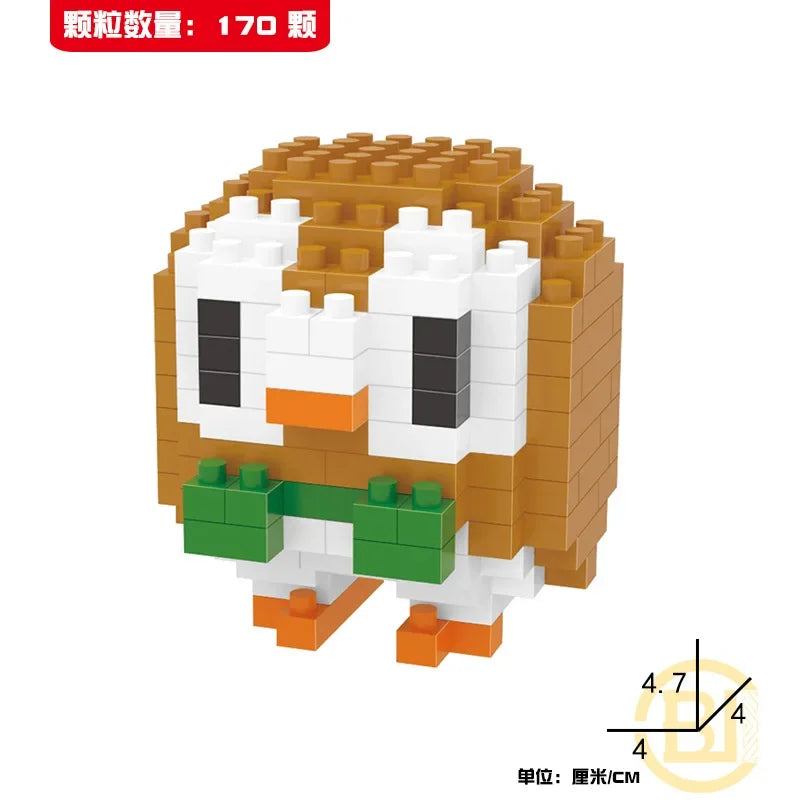DIY Pokemon Mini Building Blocks – Pikachu, Charizard, Eevee, Mewtwo Anime Model Toys