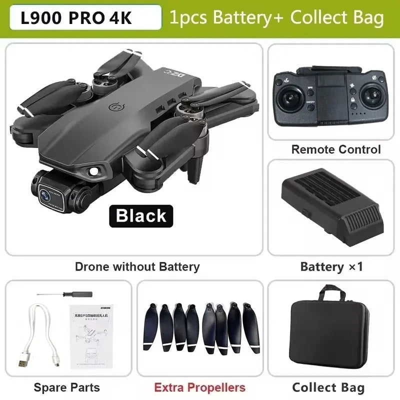 L900 Pro Max GPS Drone with 4K HD Dual Camera and 5G WiFi