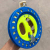 Kite Reel Winder Fire Wheel – Twisted String Line Flying Handle Tool with Blue Grip, 150-500m for Outdoor Kites