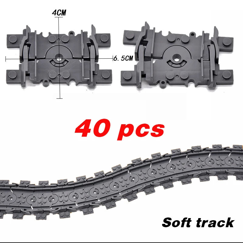 City Trains Flexible Tracks – Soft Straight, Curved Rails, and Switch Building Block Railways Toy for Kids