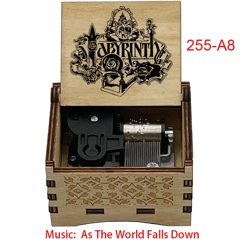 As The World Falls Down Fantasy 18-Note Wooden Music Box New Year Christmas Birthday Gift