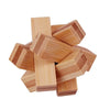 Wooden Kongming Lock Puzzle Lu Ban 3D Brain Teaser Montessori Puzzle for Kids & Adults