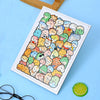 Montessori Wooden Cat Puzzle for Kids, Animal Stacking Blocks Educational Brain Toy