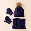 Baby & Toddler Winter Hat, Scarf & Gloves Set – Warm Cotton for Boys & Girls (0-3 Years)