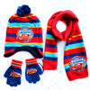 3-8 Years Kids Winter Set – Cars Lightning McQueen Cartoon Scarf, Hat & Gloves 3-Piece Warm Set for Boys & Girls, Perfect Christmas Gift