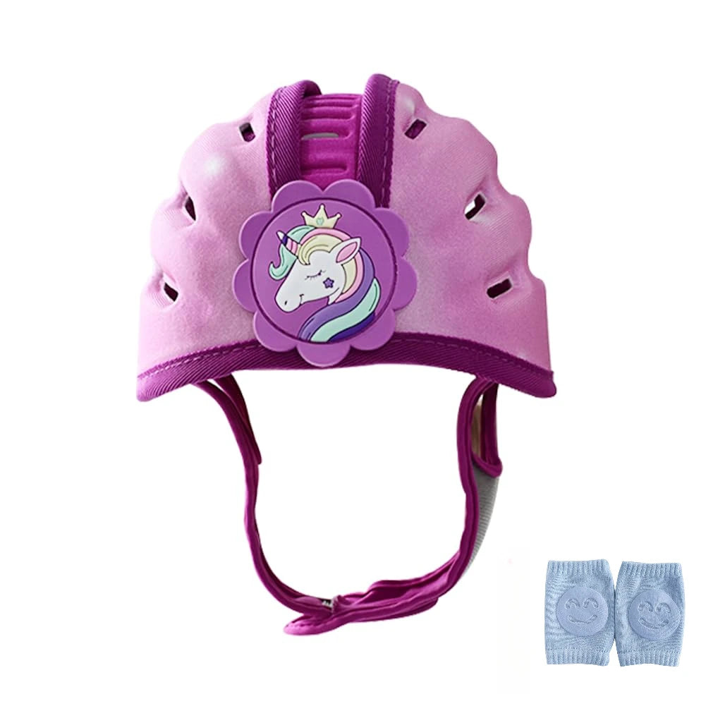 360° Adjustable Baby Safety Helmet – Soft Foam Head Protector for Infants & Toddlers (6-24 Months)
