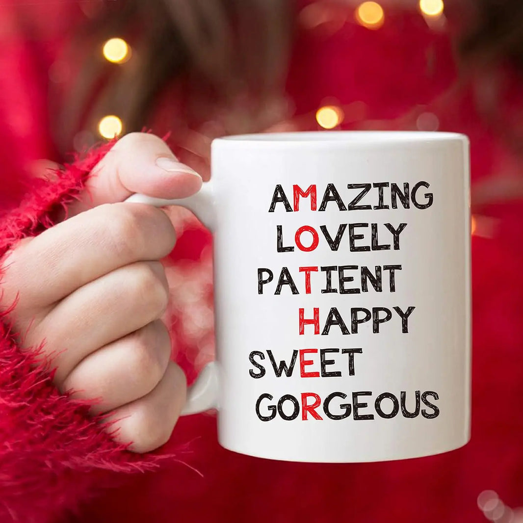 Funny 'Definition of Mother' Coffee Mug for Mom - 11 oz (320 ml) Ceramic Gift from Kids for Mother's Day, Birthday & Christmas