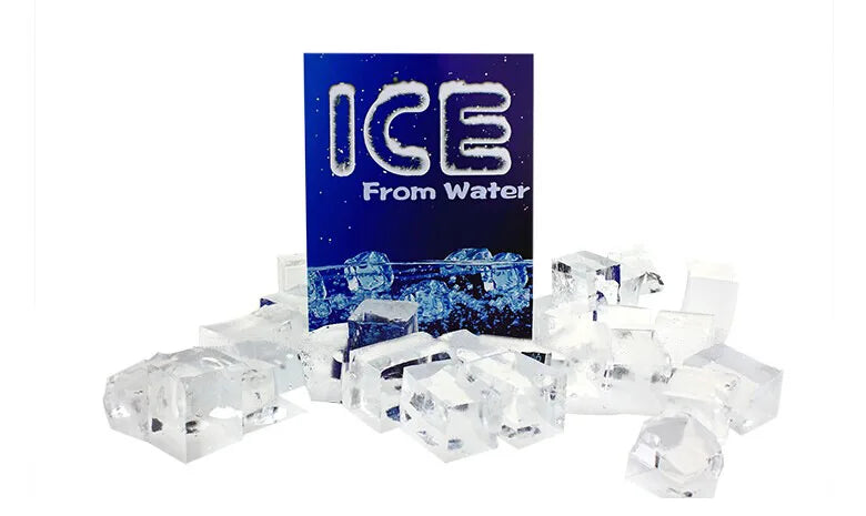Water-to-Ice Close-Up Magic Trick Prop — Transparent Frozen Hands Illusion, Reusable Rubber Bowl