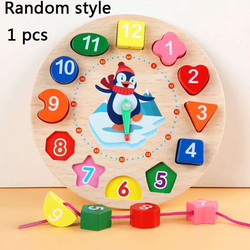 Children’s Wooden Stack Toy Color and Shape Classification Puzzle