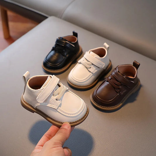 Baby Boy Shoes – Spring Autumn Toddler Oxfords, Soft PU Leather First Walkers for Newborns, Party & Wedding Shoes