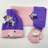 Disney Frozen Elsa and Anna Winter Accessories Set – 3-Piece Scarf, Hat, and Gloves for Kids, Keep Warm Knitting Woolen Yarn Cap