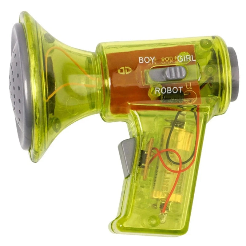Environmentally Friendly Plastic Megaphone Voice Changer with 3 Sound Effects Fun Toy Gift