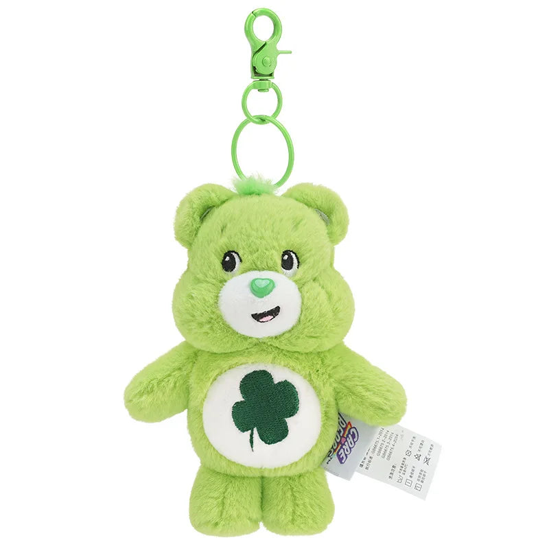 Sanrio Kawaii Care Bears Rainbow Bear Plush Keychain – Anime Bag Pendant with Sound for Kids