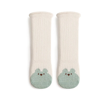 Winter New Thickened Warm Coral Fleece Baby Long Socks - Newborn & Kids Cute Warmer Knee Socks for Girls & Boys | Boneless Socks for 0-5Y