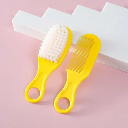 Baby Hairbrush Comb - Portable Newborn & Infant Soft Hair Brush - Toddlers Head Massager & Fetal Head Fat Comb - Kids Hair Care Supplies