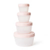 4pcs Baby Food Freezer Storage Containers - Reusable Plastic Food Storage with Lids, Deli & Soup Containers for Toddlers, BPA-Free, Leak-Proof, Eco-Friendly