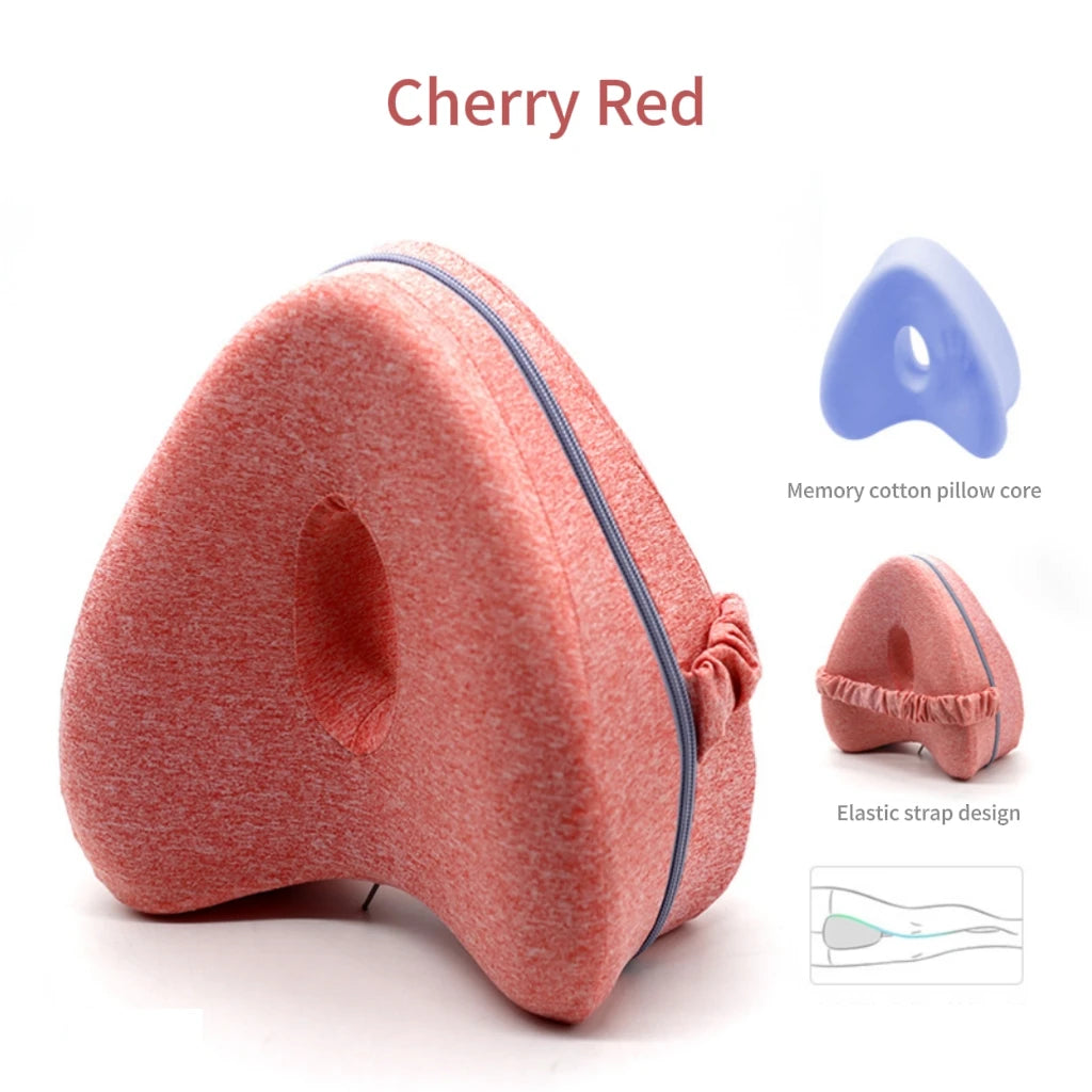 Pregnancy Heart-Shaped Leg Pillow – Memory Cotton Maternity Body Pillow for Edema Relief & Side Sleeping