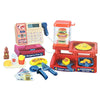 Kids Cash Register Playset with Scanner, Lights & Sounds — Pretend Supermarket Toy with Play Money & Cards