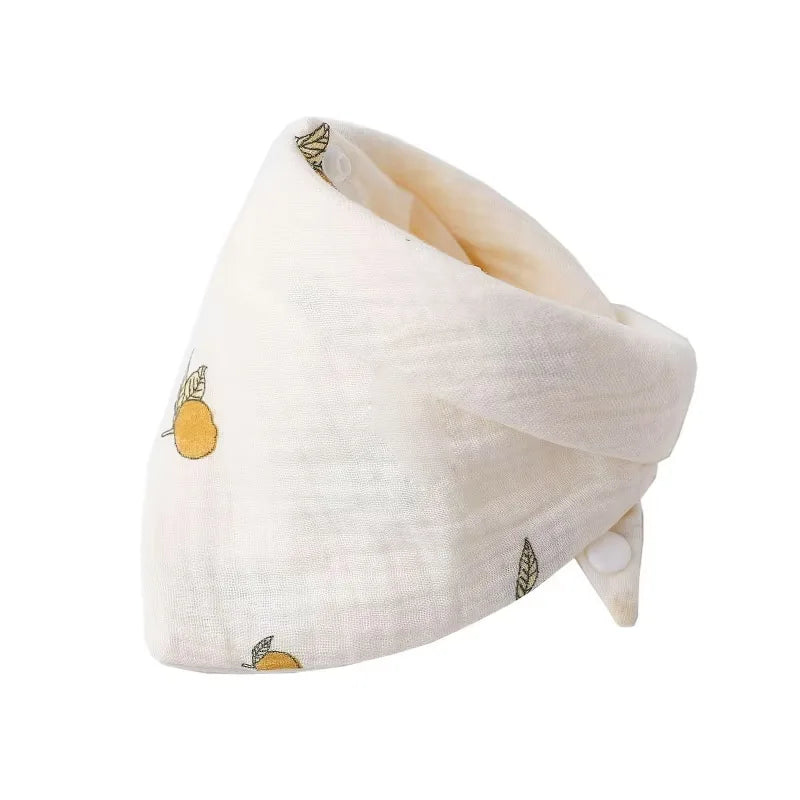 Baby Bandana Bibs | Muslin Drooling Bib for Infants 0-1 Year | High Absorbent Teething & Soothe Towel | Stylish Floral Design - Kidzy Market