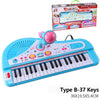 Chriyungel Kids Electronic Piano Keyboard with Microphone – 61/37 Keys Organ Musical Instrument Toy, Ideal Gift for Beginner Children