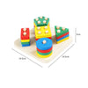 Wooden Montessori Animal Puzzles for Toddlers - Colorful 3D Cartoon Early Learning Educational Toy