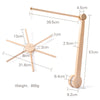 Wooden Baby Rattle Crib Mobile Crochet Hanging Bed Bell for Newborns & Infants 0-12 Months