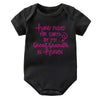 Baby Bodysuit - Hand Picked for Earth by My Great Grandpa in Heaven Printed Newborn Romper - Cotton Body Baby Girl & Boy Clothes
