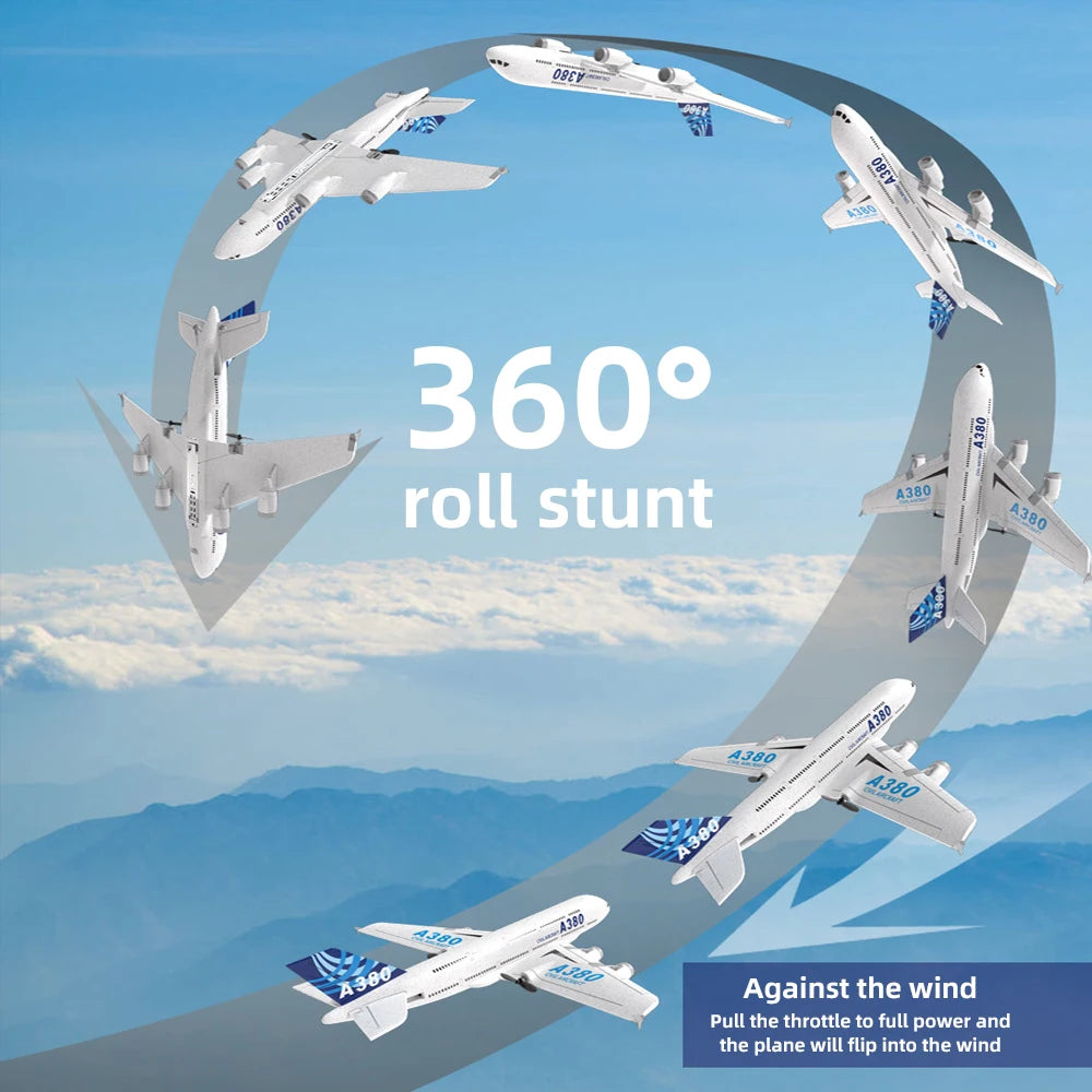 A380 Airbus RC Airplane Foam 2.4G Glide Fixed Wing RTF Outdoor Toy