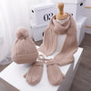 3PCS Winter Baby Hat, Scarf & Gloves Set – Plush Lining Beanie, Neck Warmer & Outdoor Caps for Boys & Girls (1-5 Years)