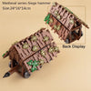 Medieval Building Blocks Playset - Viking Warriors Camp, Pirate Ship & Castle Wall (Compatible with Major Brick Brands)