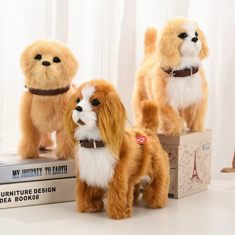 Simulation Robot Dog Toy with Sound, Walking, Nodding, Music, and Touch Control, Electronic Pet Gift for Children