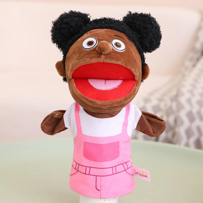 28-33cm Kids Plush Finger and Hand Puppets, Role Play Bedtime Story Toys for Boys and Girls
