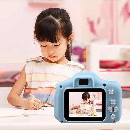 Lovely X2 Kids Mini Digital Camera for Photos and Video, Small Photography Toy, Birthday Gift for Children