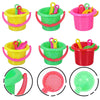24-Piece Child Sand Bucket Toy Set Mini Buckets for Kids Beach Play