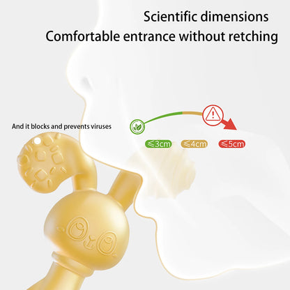 Baby Liquid Silicone Rabbit Gum Teething Stick - Baby Grinding Tool to Soothe and Bite