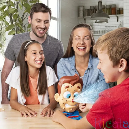 Popping Pimple Water Spray Toy - Parent-Child Board Game, Face Squeeze & Anti-Stress Novelty Toy for Children