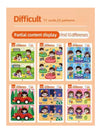 Educational Reusable Wipe-Clean Focus And Attention Training Activity Sheets Set For Kids