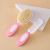 2PCS Baby Hair Brush Set – Soft Bristles Cradle Cap Brush for Newborns & Toddlers, Infant Bathing Comb, Baby Care Gift Accessories