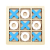 Montessori Wooden Tic-Tac-Toe (XO) Puzzle Board 9.8×9.8 cm (3.9×3.9 in) – Educational Brain Training Toy for Kids