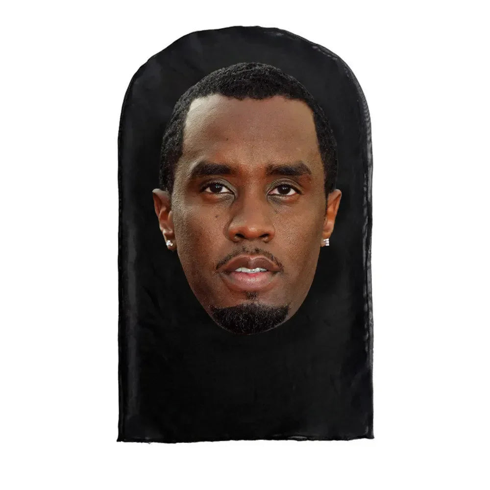 3D Printed Kanye-Style Elastic Mesh Full-Face Balaclava Mask – Unisex Cosplay & Hip Hop Headwear (1-Pack)