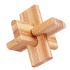 Wooden Kongming Lock Puzzle Lu Ban 3D Brain Teaser Montessori Puzzle for Kids & Adults