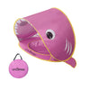 Pop-Up Baby Beach Tent with Pool Shark Cartoon UV Protection Portable Lightweight Playhouse for Kids