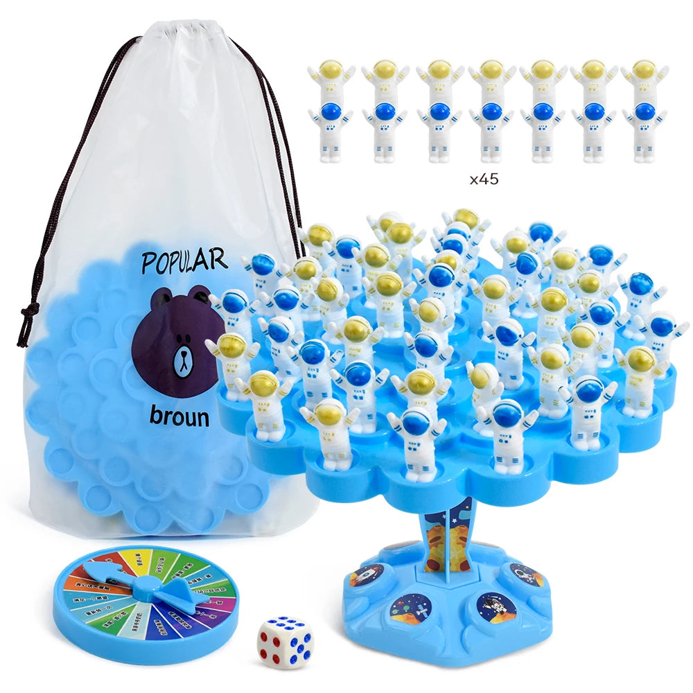 Astronaut Balance Tree Game (Tabletop Balancing Toy, Parent-Child Interaction, Space Puzzle Gift)