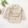 Waterproof Long-Sleeve Baby Bib with Pocket – Full-Cover Feeding Apron & Smock - Kidzy Market