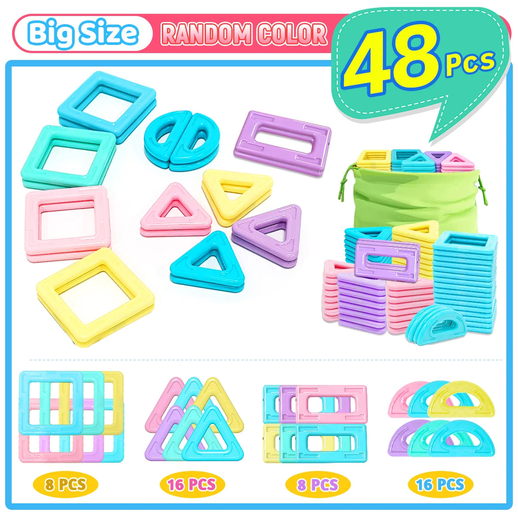 STEM Magnetic Building Blocks Set for Boys and Girls